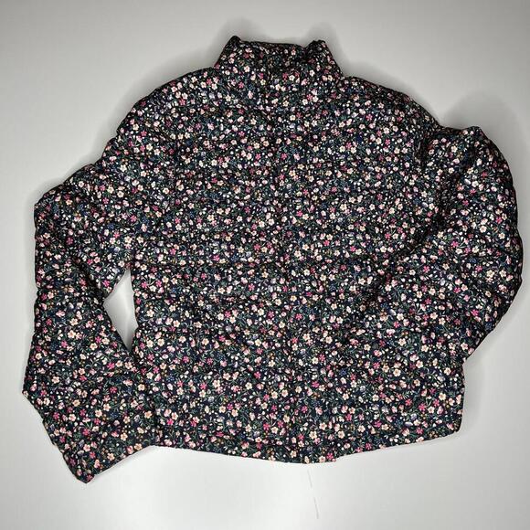 Polo Ralph Lauren Toddler Girls Floral Quilted Jacket Navy Pink XL (16) - Picture 1 of 6